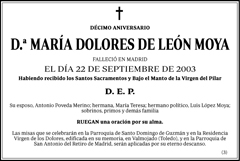 María Dolores de León Moya